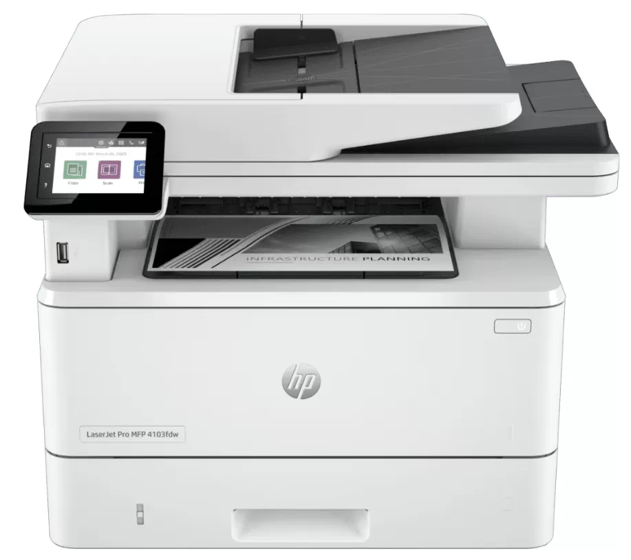 Máy in đa chức năng Laser đen trắng A4 - HP LaserJet Pro MFP 4103fdw Printer - 2Z629A